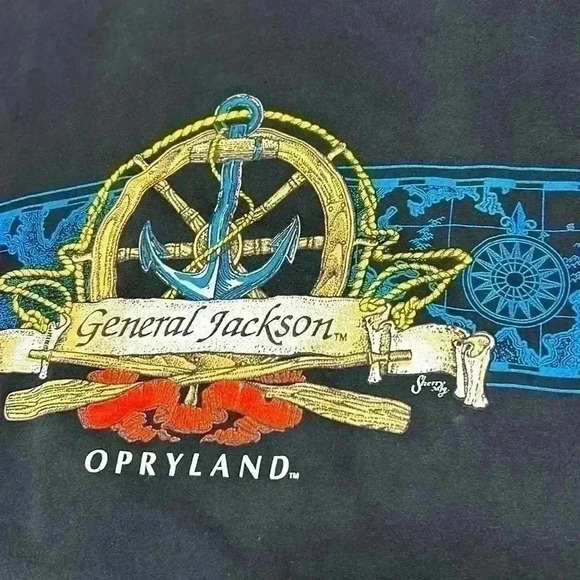 Vintage General Jackson Opryland Tee Shirt  Large Single Stitch Made in USA - Picture 2 of 6